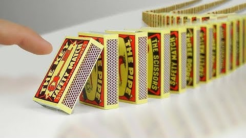 I Built The Largest MATCHBOX Domino