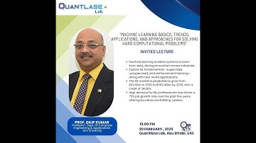 Dr. Pramod KUMAR,  Laser and Quantum Scientist at Quantlase Lab.