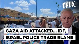 Israelis Ransack And Torch Gaza Aid Trucks As Police 