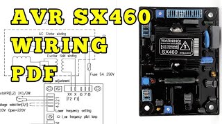 AVR wiring | #SX460 #AVR wiring 380 / 220 volt pdf explain | how to connect AVR to Dg wiring diagram