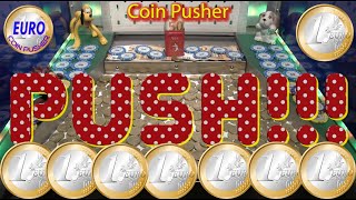 A short game with a tea-tin filled with € 50 notes - Euro Coin Pusher Episode 103 screenshot 1