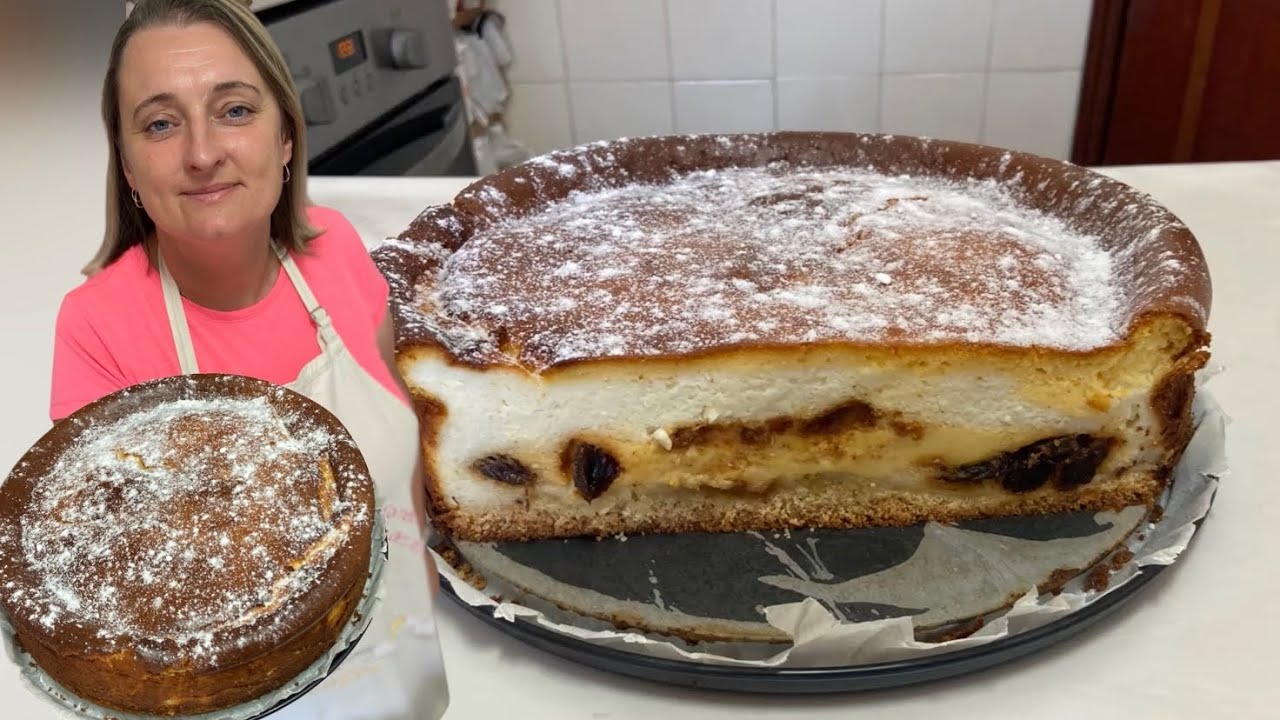 Bolo de queijo Alemão! Feito no forno com recheio e tudo