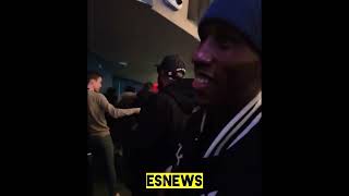 Crawford Watching The Brawl Right After The Weigh In Between Shakur Stevenson & Teofimo Lopez Esnews