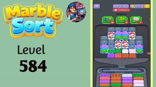 Marble Sort level 584 solution and walkthrough for gameplay 