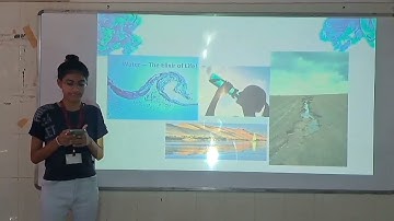 SEM -6  Compulsory English: Water the Elixir of Life 💧 First presentation ✨