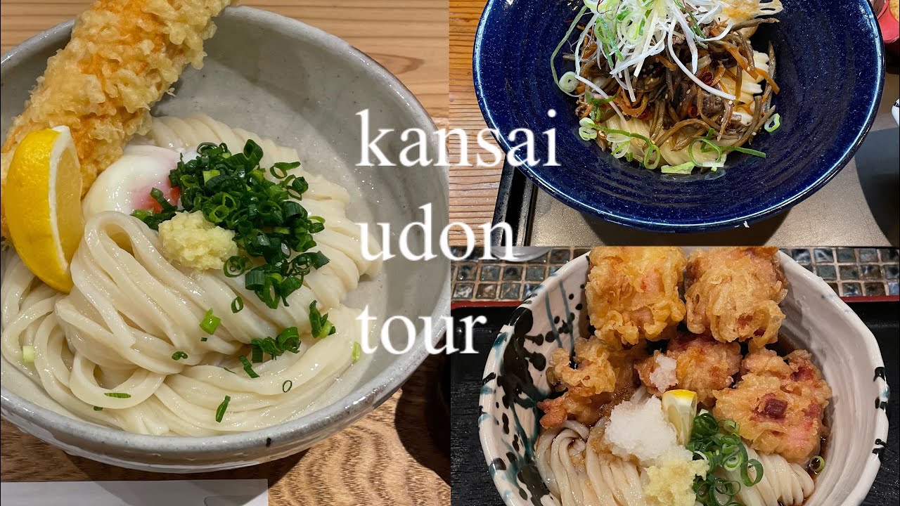 【関西グルメ】うどん屋巡りvlog | 大阪、兵庫でおすすめのうどんご紹介します！