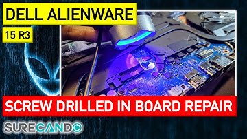 Dell Alienware 15 R3 Screw damaged board. No LCD. 2 Red 7 Blue LEDs Beep Fix