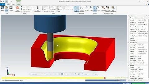 Swept 3D Toolpath Mastercam
