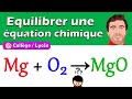 Equilibrer ajuster une quation mg  o2  mgo