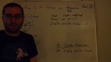 Calc II - Section 12.3(4) Derivatives of Parametrics