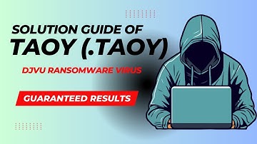 || SOLVED || Taoy (.taoy) Djvu ransomware virus – removal and decryption