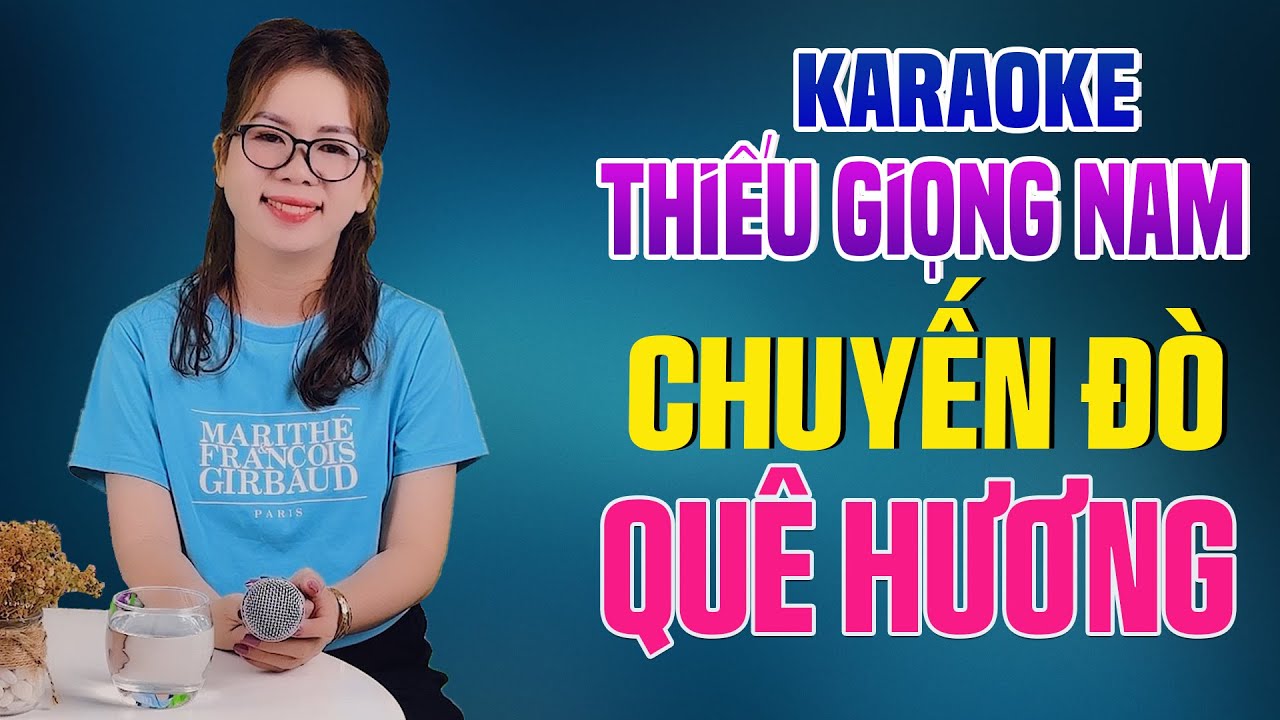Karaoke Song Ca | CHUYẾN ĐÒ QUÊ HƯƠNG - Thiếu Giọng Nam | Song Ca Với Lê Liễu