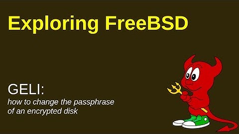 FreeBSD: Changing the password of a GELI-encrypted disk