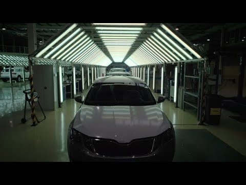 Crane Shot: Vehicle Inspection Line in Car Factory | Stock Footage ...