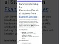 Summer Internship 2026 🔥 Electronics/Electrical | Paid Internship 🚀 #techcareers  #freshersjobs