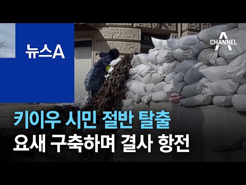 키이우 시민 절반 탈출…요새 구축하며 결사 <strong>항전</strong> 태세 | 뉴스A