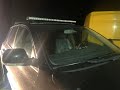 Testing 300w LED light bar on touareg