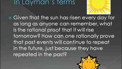 The Problem of Induction