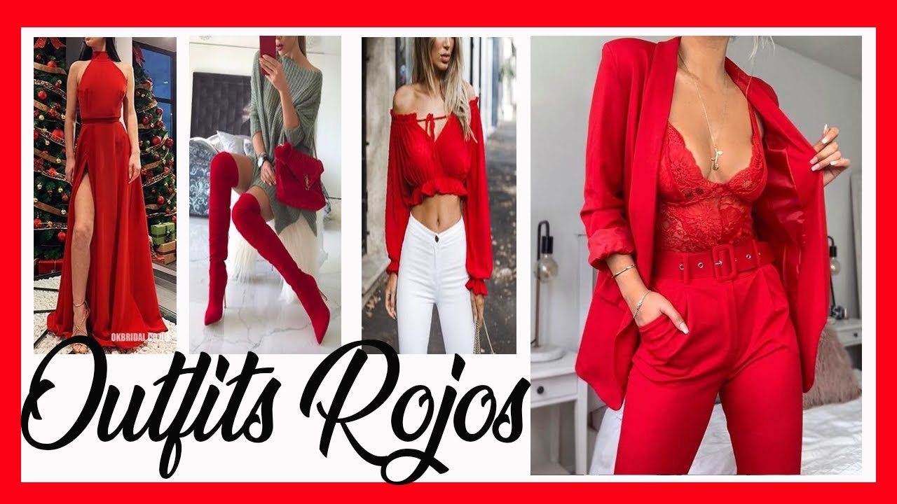 Moda 2020 Outfits Color Rojo Para Mujer| Looks Con Rojo | Tendencias 2020 |  Tendencia Color Rojo - YouTube