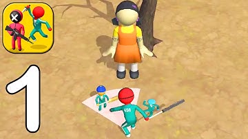 456 Smashers io Squid Game - All Levels 1-10 Gameplay Walkthrough Part 1 (Android, iOS)