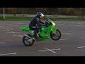 KAWASAKI ZX6R NINJA 636 AND SUZUKI GSXR 750 POWER WHEELIE RUN