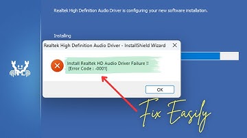 Install Realtek HD Audio Driver Failure !! Error Code 0001 | Easy Fix!