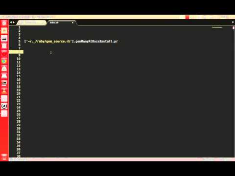 Programming. Ruby. Install gems. Many at once. How to.