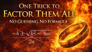 One Trick to Factor Them All | No Guessing, No Formula