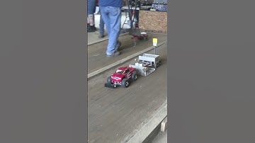 Powerful and heavy RC 4wd truck pulling a heavy sled  #rc