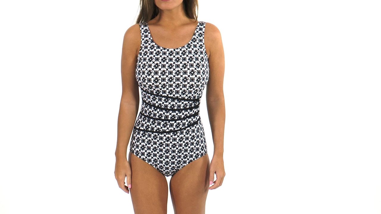 Fit4U Post-Mastectomy Side Kick Keyhole Tank Top | SwimOutlet.com