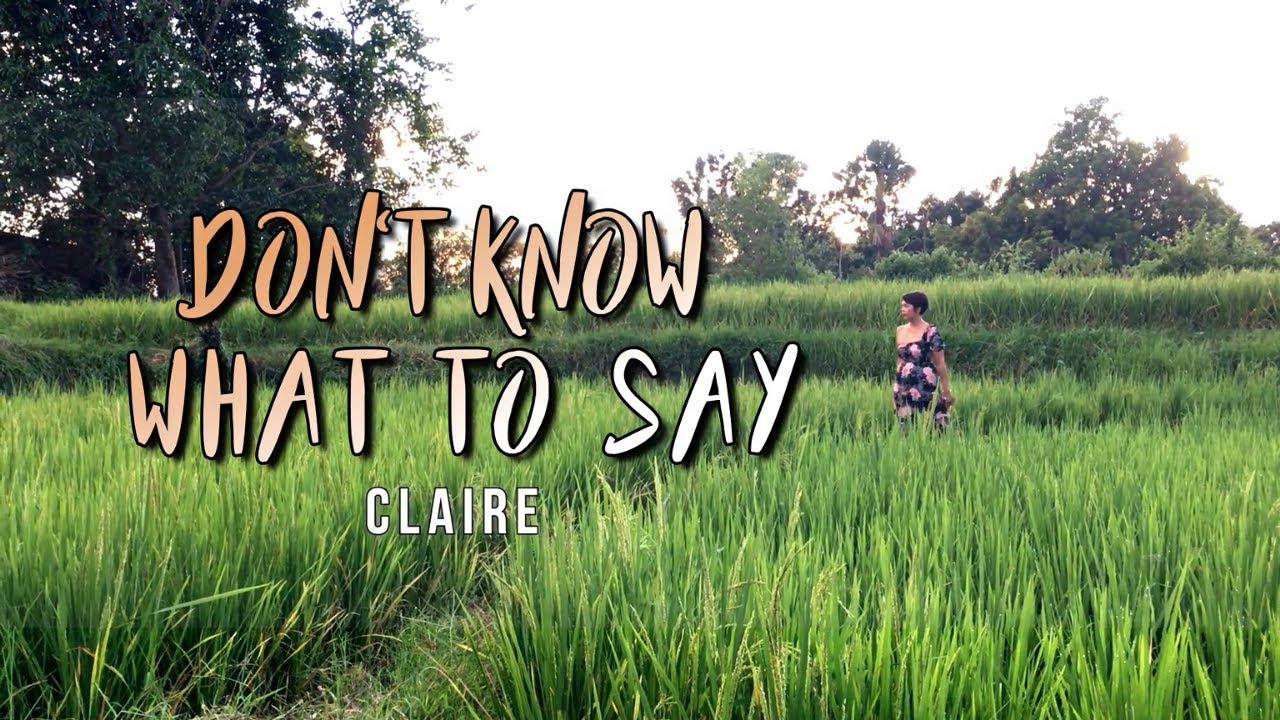 Don't Know What To Say - Ric Segreto I Music Video by Claire Speaks