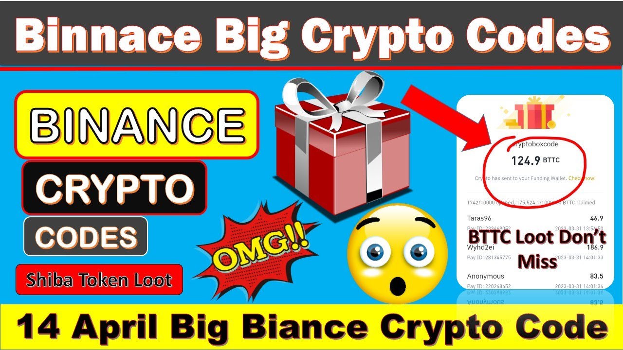Today crypto box codes | New crypto box codes | Binance Crypto Box Code ...