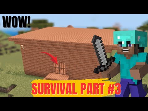 BUILDING MY FIRST HOUSE IN MINECRAFT SURVIVAL | PART #3 ? - YouTube