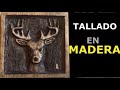 Venado tallado en madera con herramienta rotativa (Dremel)/ deer: woodcarving time lapse