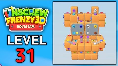 Unscrew Frenzy 3D Level 31
