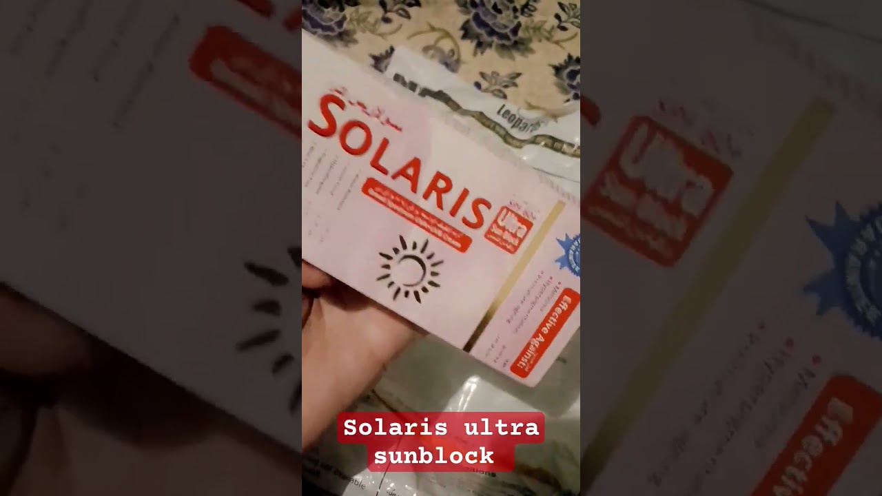 Solaris ultra sunblock SPF60 