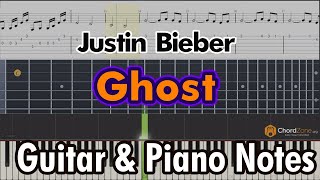 Ghost Sheet Music by Justin Bieber for Guitar