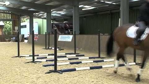 Laura Collett on Trotting Poles