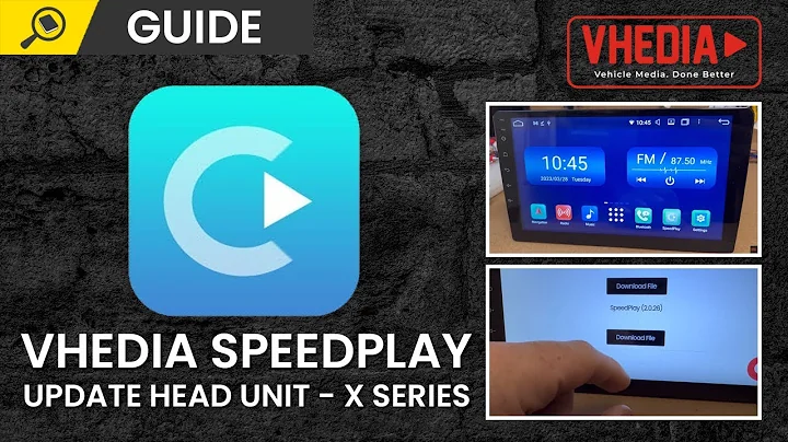 Vhedia Speedplay Update From Head Unit - X Series