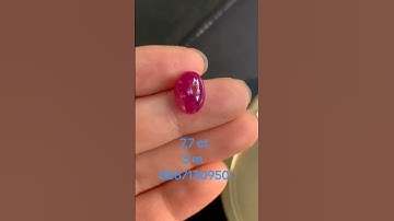 Viên ruby tự nhiên 100%, hàng lục yên, chất ngọc, khối đẹp, mầu đỏ huyết, lên nhẫn.Tl: 7,7ct