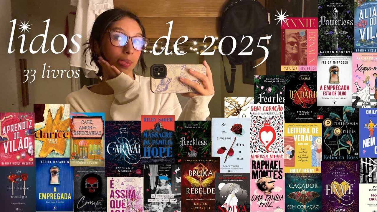 📚✨ todos os livros que eu li em 2025 🎊🩷