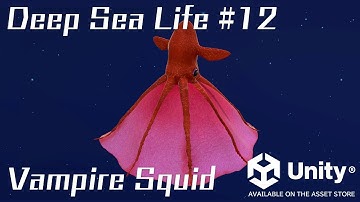 UNITY ASSET : DEEP SEA LIFE #12 Vampire Squid  /  UNITYアセット 深海生物シリーズ12 コウモリダコ