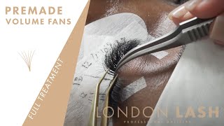 Full Volume Set with Premade Lash Fans | Promade Volume Fans | London Lash Pro