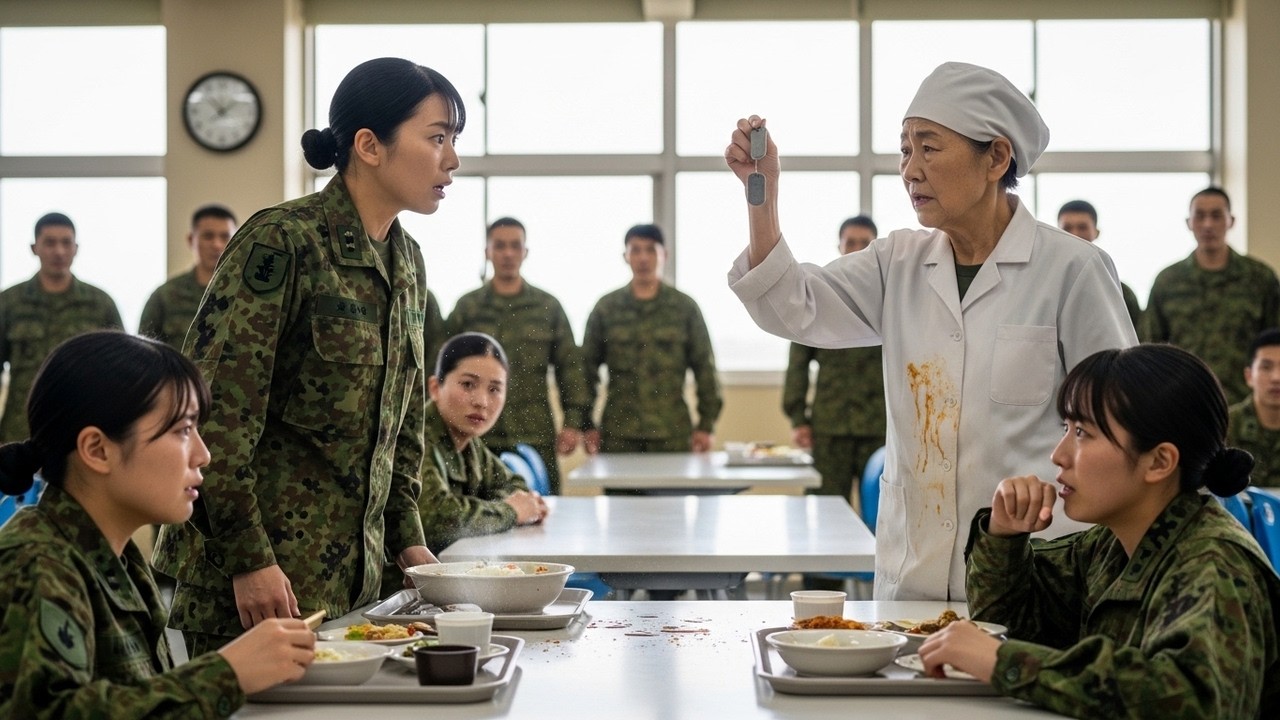 【自衛隊】パワハラ女上官に支配された食堂。70歳の老婆が１枚の認識票を見せると全員が凍りついた