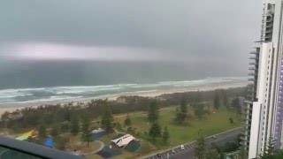 Thunderstorm crossing Broadbeach Queensland (Australia)