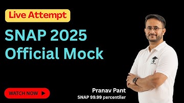 How to attempt SNAP Paper? | Live Solving of SNAP 2025 Official Mock | Learn Topper