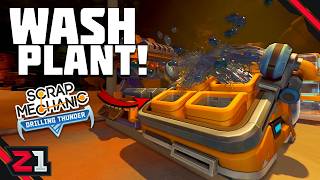 Building the ULTIMATE Automated Mining Base To Process ORES! Scrap Mechanic Drilling Thunder [E10]