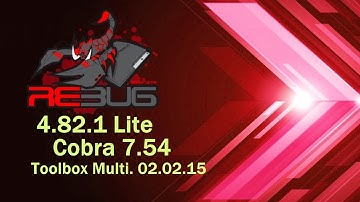 PS3- New Release - Rebug 4.82.1 Lite Edition  w/Cobra 7.54  and toolbox multi 02.02.15