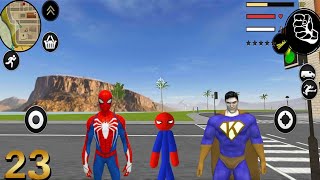 Amazing Spider Stickman Rope Hero World City Of Gangster #23 Android Gameplay screenshot 3