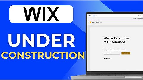 How To Put Wix Website Under Construction 2025  Put Wix Website Under Maintenance